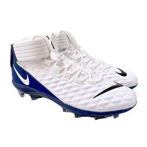 Nike Force Savage Pro 2 Size 16 Football Cleats White Navy BV3969-101 Lineman XL